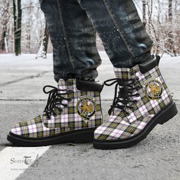 ScotsTee Shop Scottish MacPherson Dress Modern Clan Crest Tartan All Season Boots