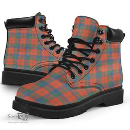 ScotsTee Shop Scottish Robertson Ancient Clan Tartan All Season Boots