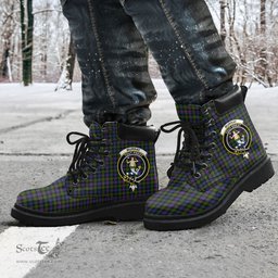 ScotsTee Shop Scottish Murray of Atholl Modern Clan Crest Tartan All Season Boots