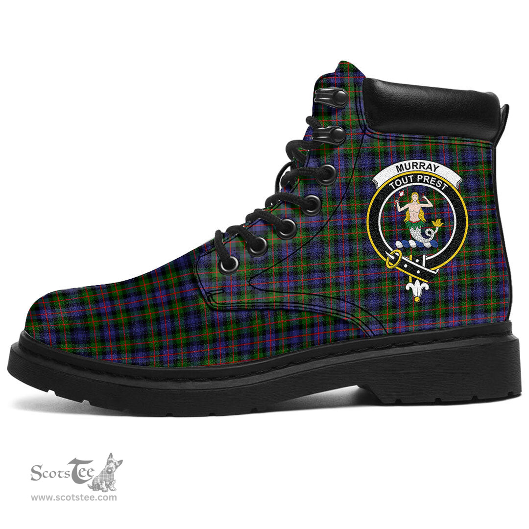 ScotsTee Shop Scottish Murray of Atholl Modern Clan Crest Tartan All Season Boots