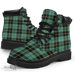 ScotsTee Shop Scottish Wallace Hunting Ancient Clan Tartan All Season Boots
