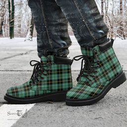 ScotsTee Shop Scottish Wallace Hunting Ancient Clan Tartan All Season Boots
