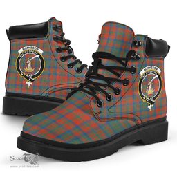 ScotsTee Shop Scottish Matheson Ancient Clan Crest Tartan All Season Boots