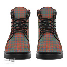 ScotsTee Shop Scottish Matheson Ancient Clan Crest Tartan All Season Boots