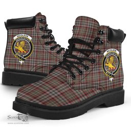 ScotsTee Shop Scottish Nicolson Hunting Weathered Clan Crest Tartan All Season Boots