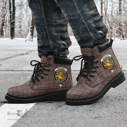 ScotsTee Shop Scottish Nicolson Hunting Weathered Clan Crest Tartan All Season Boots