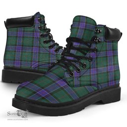 ScotsTee Shop Scottish Sinclair Hunting Modern Clan Tartan All Season Boots