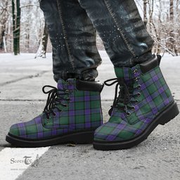 ScotsTee Shop Scottish Sinclair Hunting Modern Clan Tartan All Season Boots