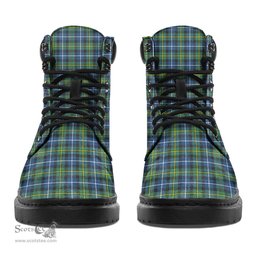 ScotsTee Shop Scottish MacNeill of Barra Ancient Clan Tartan All Season Boots