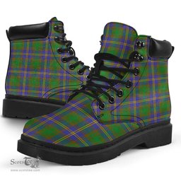 ScotsTee Shop Scottish Strange of Balkaskie Clan Tartan All Season Boots