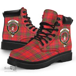 ScotsTee Shop Scottish Ross Modern Clan Crest Tartan All Season Boots