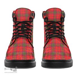 ScotsTee Shop Scottish Ross Modern Clan Crest Tartan All Season Boots