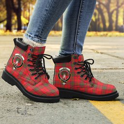 ScotsTee Shop Scottish Ross Modern Clan Crest Tartan All Season Boots