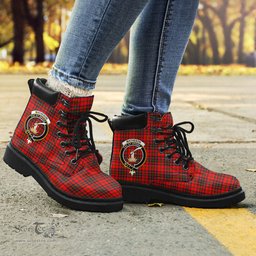ScotsTee Shop Scottish Matheson Modern Clan Crest Tartan All Season Boots