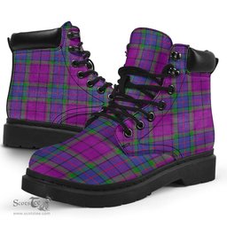 ScotsTee Shop Scottish Wardlaw Modern Clan Tartan All Season Boots