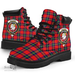 ScotsTee Shop Scottish Ruthven Modern Clan Crest Tartan All Season Boots