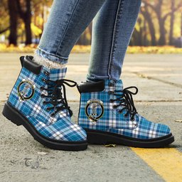 ScotsTee Shop Scottish Roberton Clan Crest Tartan All Season Boots
