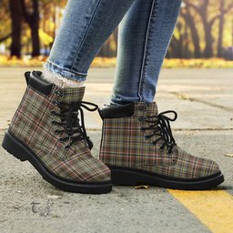 ScotsTee Shop Scottish Scott Green Weathered Clan Tartan All Season Boots