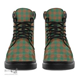 ScotsTee Shop Scottish Menzies Green Ancient Clan Crest Tartan All Season Boots