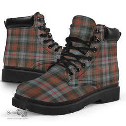 ScotsTee Shop Scottish Murray of Atholl Weathered Clan Tartan All Season Boots
