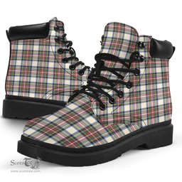 ScotsTee Shop Scottish Stewart Dress Ancient Clan Tartan All Season Boots