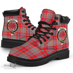 ScotsTee Shop Scottish Moubray Clan Crest Tartan All Season Boots