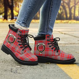 ScotsTee Shop Scottish Moubray Clan Crest Tartan All Season Boots