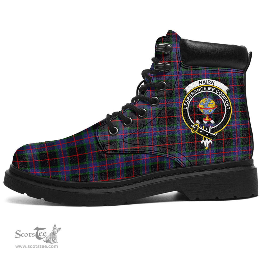 ScotsTee Shop Scottish Nairn Clan Crest Tartan All Season Boots