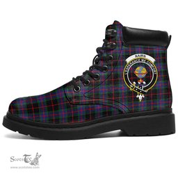 ScotsTee Shop Scottish Nairn Clan Crest Tartan All Season Boots