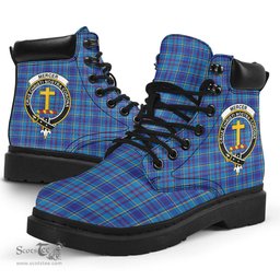 ScotsTee Shop Scottish Mercer Modern Clan Crest Tartan All Season Boots