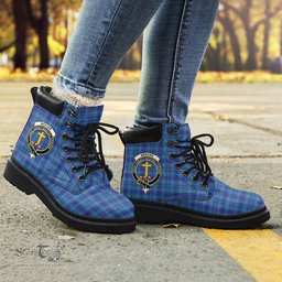 ScotsTee Shop Scottish Mercer Modern Clan Crest Tartan All Season Boots