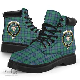 ScotsTee Shop Scottish Shaw Ancient Clan Crest Tartan All Season Boots