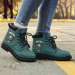 ScotsTee Shop Scottish Shaw Ancient Clan Crest Tartan All Season Boots