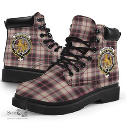 ScotsTee Shop Scottish MacPherson Hunting Ancient Clan Crest Tartan All Season Boots