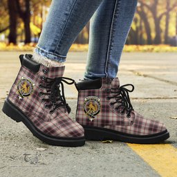 ScotsTee Shop Scottish MacPherson Hunting Ancient Clan Crest Tartan All Season Boots