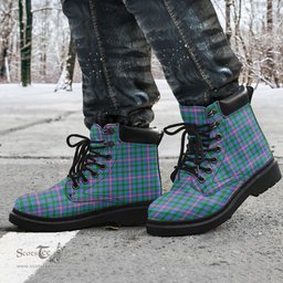 ScotsTee Shop Scottish Pitcairn Hunting Clan Tartan All Season Boots