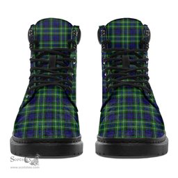 ScotsTee Shop Scottish MacNeil of Colonsay Modern Clan Crest Tartan All Season Boots