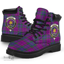 ScotsTee Shop Scottish Wardlaw Modern Clan Crest Tartan All Season Boots