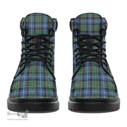 ScotsTee Shop Scottish MacRae Hunting Ancient Clan Crest Tartan All Season Boots