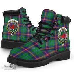 ScotsTee Shop Scottish Young Modern Clan Crest Tartan All Season Boots