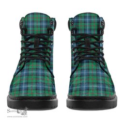 ScotsTee Shop Scottish Urquhart Ancient Clan Crest Tartan All Season Boots