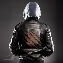 ScotsTee Shop Scottish MacLean of Duart Ancient Clan Tartan Scratch Tartan Leather Jacket