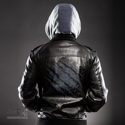 ScotsTee Shop Scottish Ogilvie Hunting Modern Clan Tartan Scratch Tartan Leather Jacket