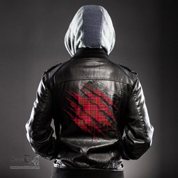 ScotsTee Shop Scottish Murray of Tulloch Modern Clan Tartan Scratch Tartan Leather Jacket