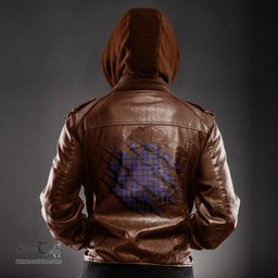 ScotsTee Shop Scottish Pride of Scotland Clan Tartan Scratch Tartan Leather Jacket