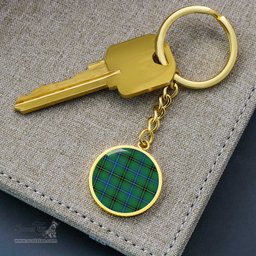 ScotsTee Shop Scottish Henderson Ancient Clan Circle Pendant Tartan Luxury Keychain - Personalized Engraving