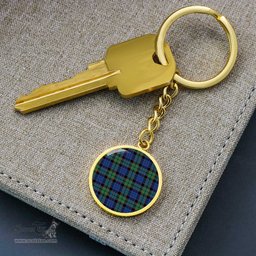 ScotsTee Shop Scottish Fletcher Ancient Clan Circle Pendant Tartan Luxury Keychain - Personalized Engraving