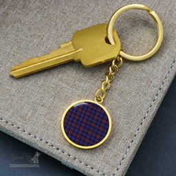 ScotsTee Shop Scottish Pride Of Scotland Clan Circle Pendant Tartan Luxury Keychain - Personalized Engraving