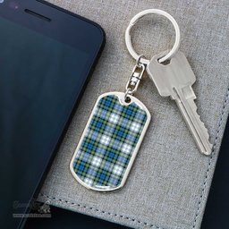 ScotsTee Shop Scottish Campbell Dress Ancient Clan Dog Tag Pendant Tartan Luxury Keychain - Personalized Engraving