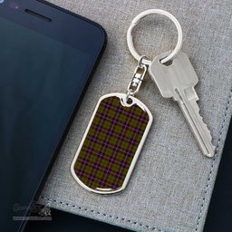 ScotsTee Shop Scottish Cochrane Modern Clan Dog Tag Pendant Tartan Luxury Keychain - Personalized Engraving